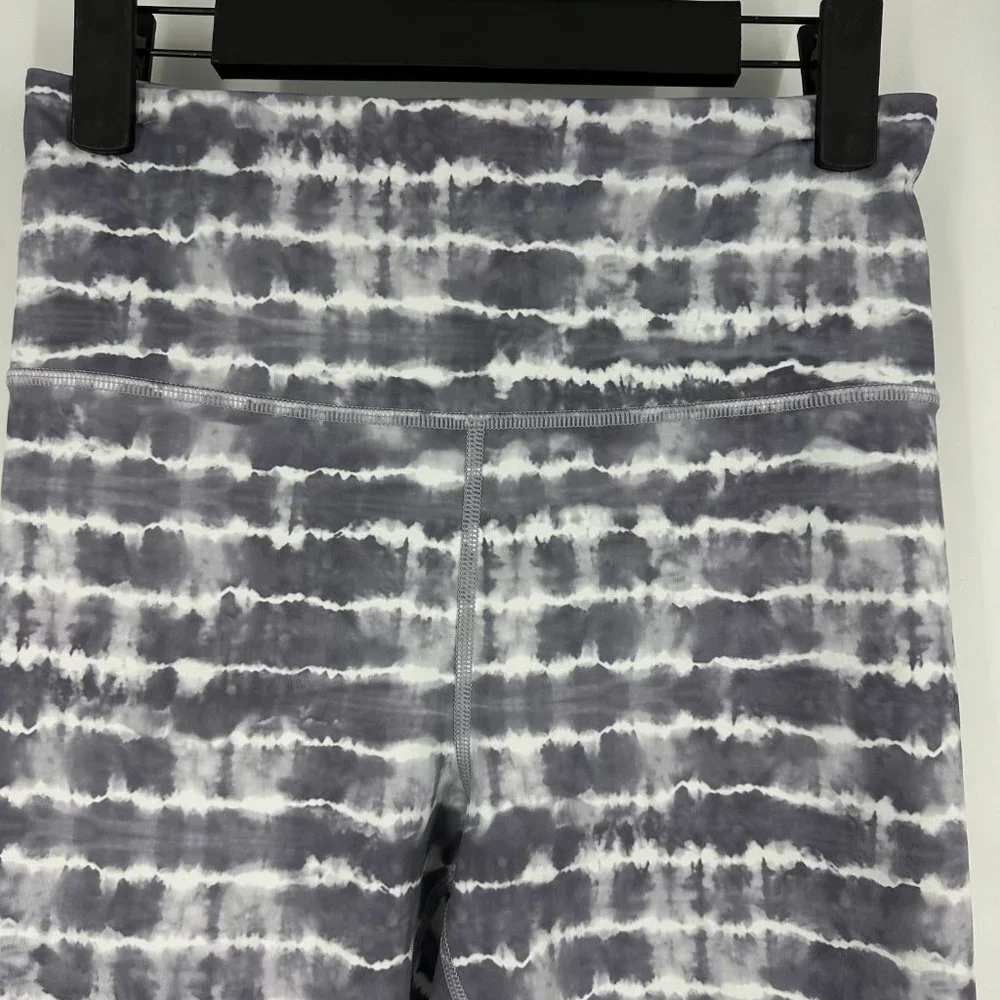 Athleta‎ Elation Printed Leggings Tahiti Dusk Purple Grey Tie Dye Small - Picture 3 of 9